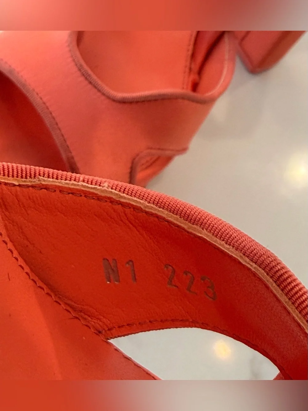 Alexander McQueen Satin Coral Platform Ankle Strap Sandals. Size 9